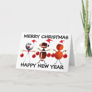 Merry Christmas Sports Holiday Card