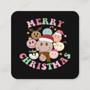 Merry Christmas Square Business Card