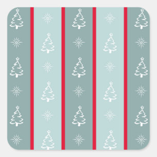 Merry Christmas Square Sticker