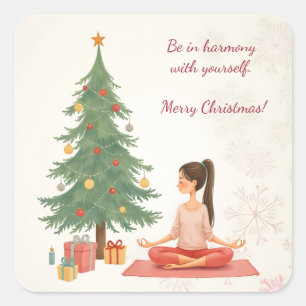 Merry Christmas! Square Sticker