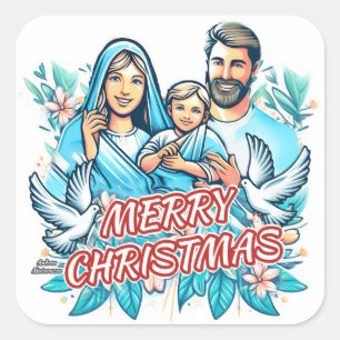 Merry Christmas  Square Sticker