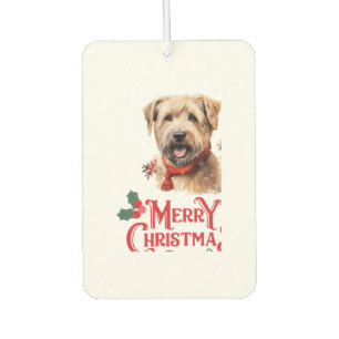Merry Christmas Staffordshire Bull Terrier   Car Air Freshener