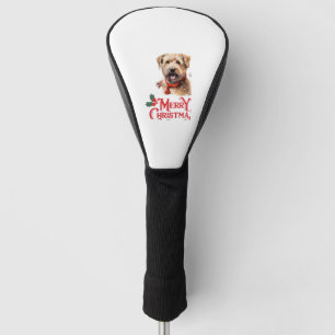 Merry Christmas Staffordshire Bull Terrier Golf Head Cover