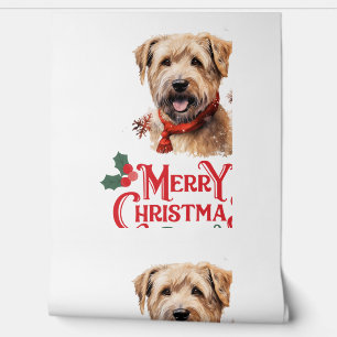 Merry Christmas Staffordshire Bull Terrier   Wallpaper