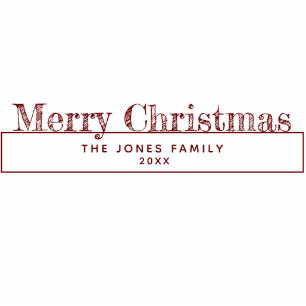 Merry Christmas Stand Up Ornament Standing Photo Sculpture