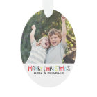 Merry Christmas | Star Ornament Monogram