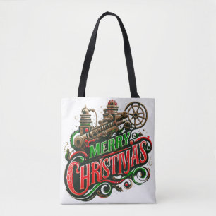 Merry Christmas steampunk Tote Bag