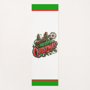 Merry Christmas steampunk Yoga Mat