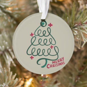 Merry Christmas Stethoscope CNA Medical Worker Ornament