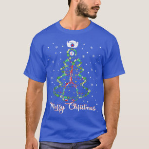 Merry Christmas Stethoscope NICU Nurse Christmas T T-Shirt
