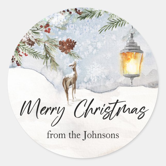 Merry Christmas Sticker (Front)