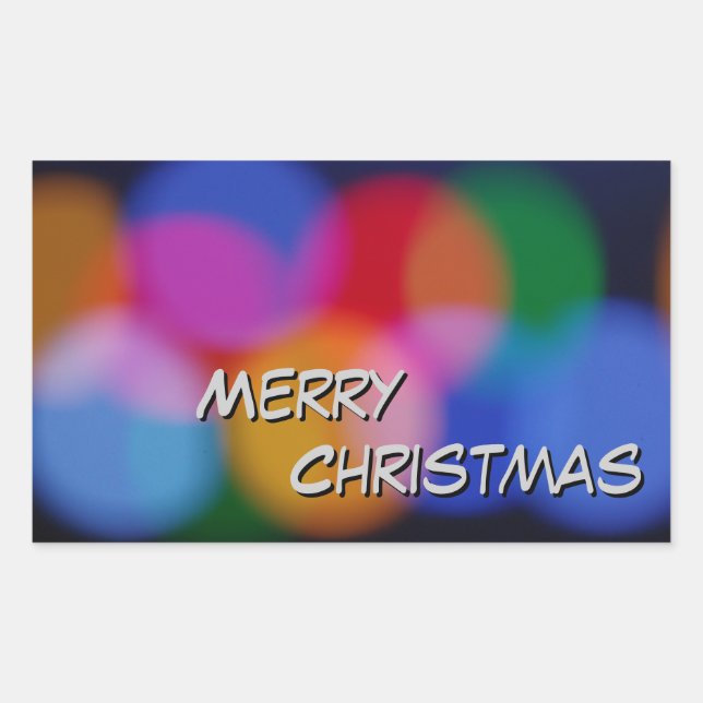 Merry Christmas Sticker (Front)