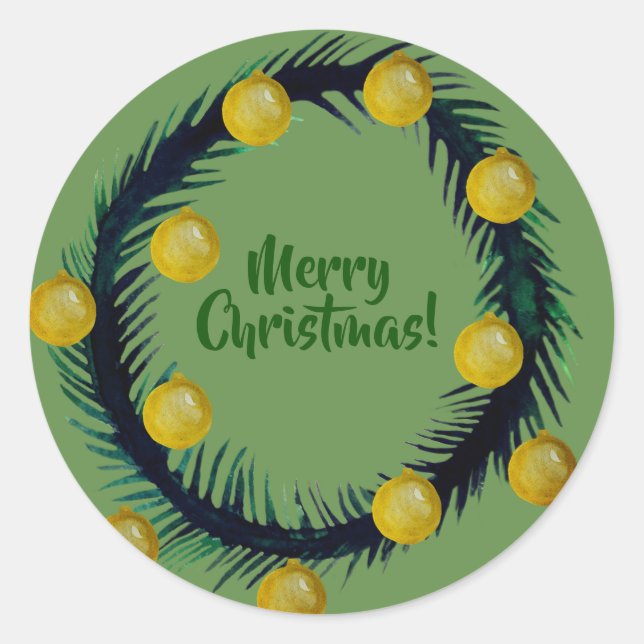 Merry Christmas Sticker (Front)