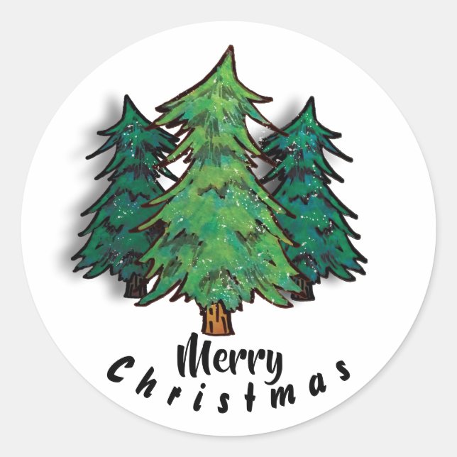 Merry Christmas Sticker (Front)