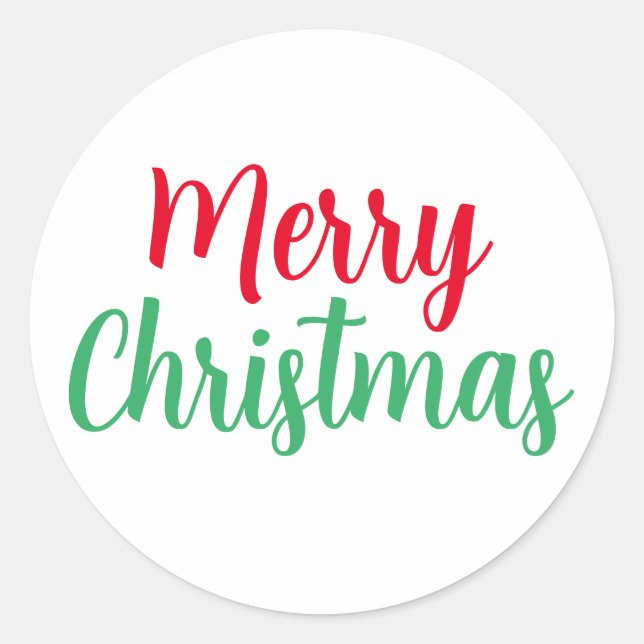 Merry Christmas Sticker CHRD-001v3 (Front)