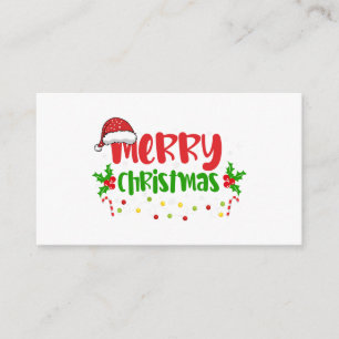 Merry Christmas Sticker for Windows Xmas Shop Enclosure Card