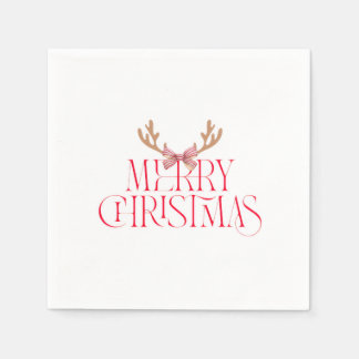 Merry Christmas Sticker – Holiday Gift Label Napkin