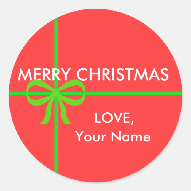 MERRY CHRISTMAS STICKERS (Front)