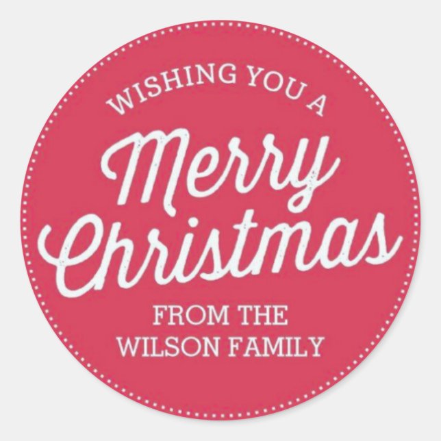 Merry Christmas stickers (Front)