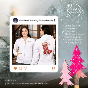 Merry Christmas Stocking Full-Zip Hoodie