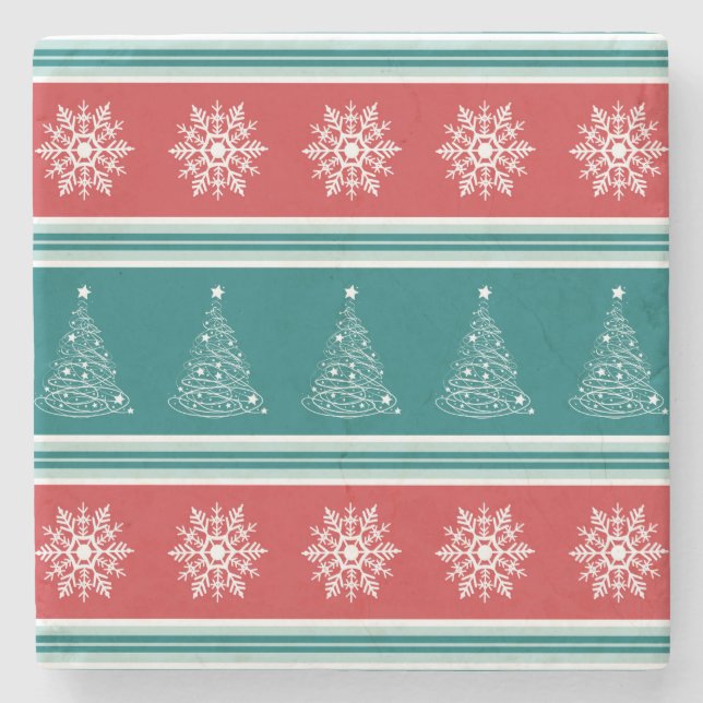 Merry Christmas Stone Coaster (Front)