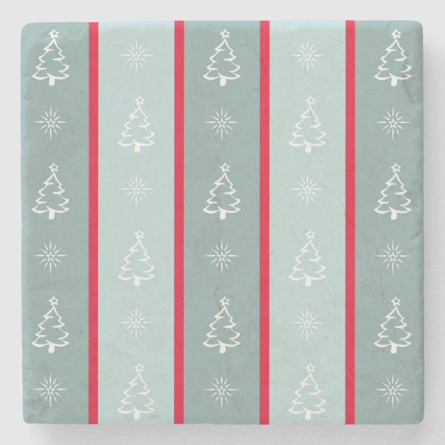 Merry Christmas Stone Coaster (Front)