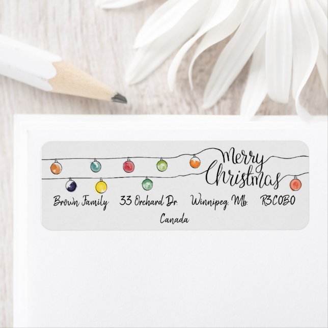 Merry Christmas String of Lights (Insitu)