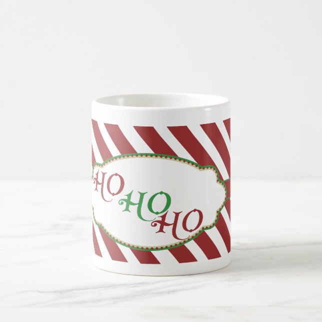 Merry Christmas Stripe ho ho ho mug (Center)