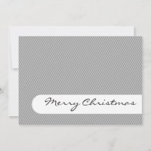 Merry Christmas - Stripes - Greetings Card