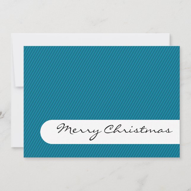 Merry Christmas - Stripes - Greetings Card (Front)