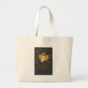 Merry Christmas Sun Moon Angel, Art by Kids :) Large Tote Bag