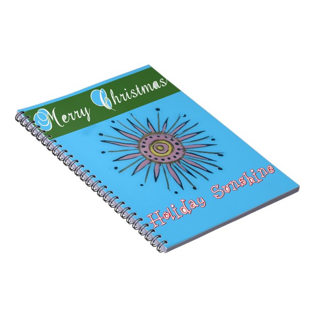 Merry Christmas Sunshine Holiday Notebook (Right Side)