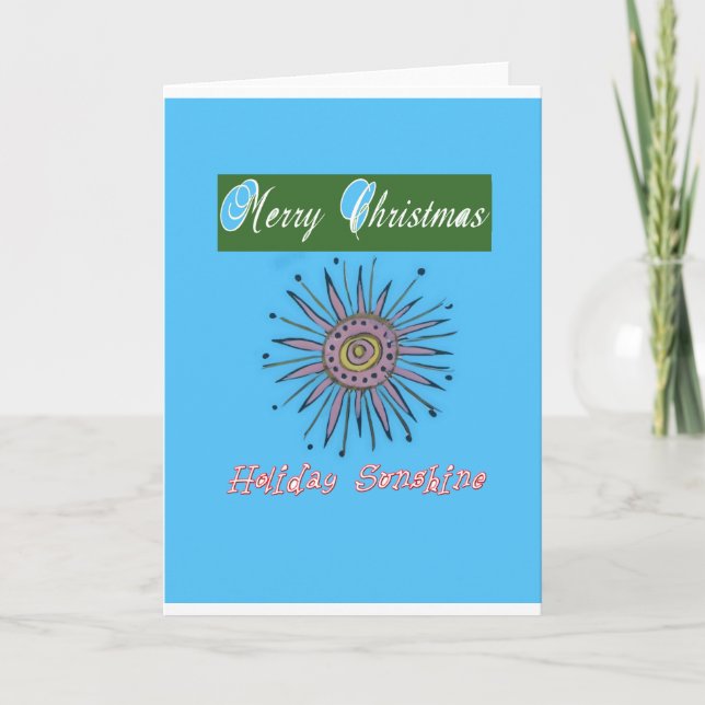 Merry Christmas Sunshine Holiday.png Holiday Card (Front)
