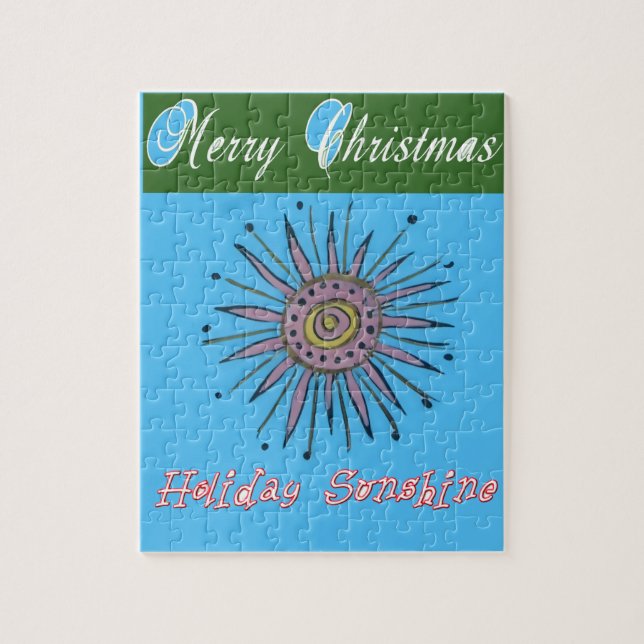Merry Christmas Sunshine Holiday.png Jigsaw Puzzle (Vertical)