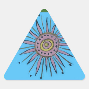 Merry Christmas Sunshine Holiday.png Triangle Sticker