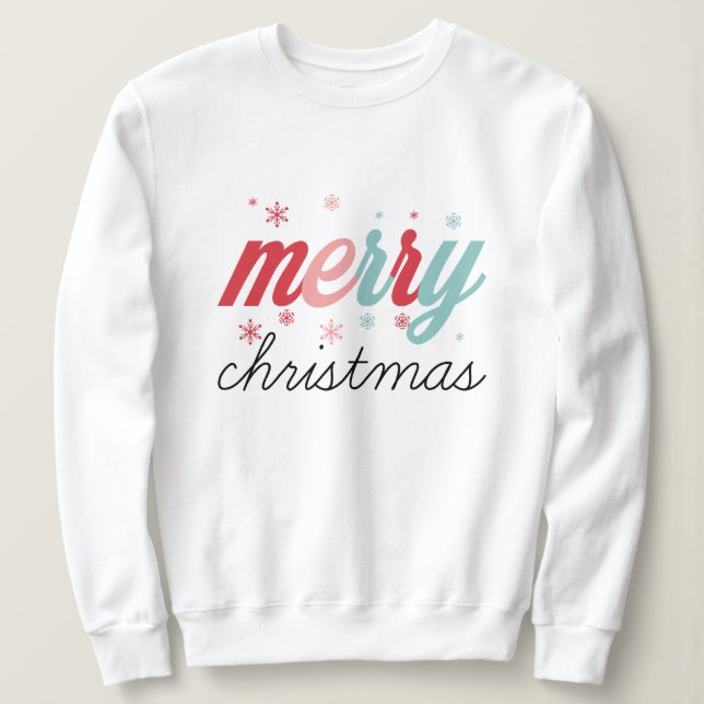 Merry christmas sweatshirt (Design Front)