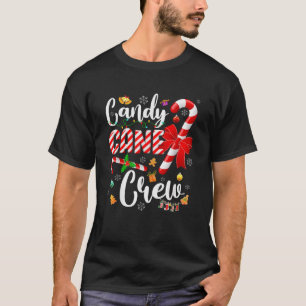 Merry Christmas Sweet Candy Cane Crew Xmas Tree Li T-Shirt