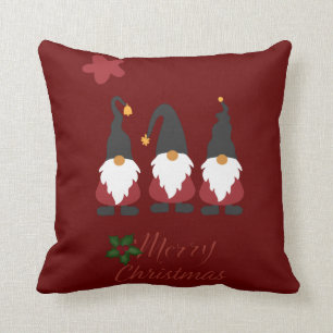 Merry Christmas Sweet Gnomes Cushion