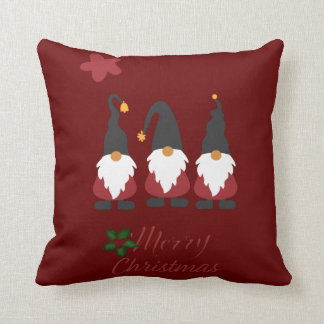 Merry Christmas Sweet Gnomes Cushion