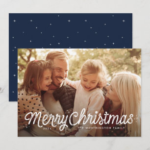 Merry Christmas sweet simple photo card