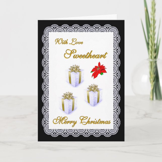 Merry Christmas / Sweetheart Holiday Card (Front)