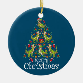 Merry Christmas T Rex Boys Kids Christmas Tree Rex Ceramic Tree Decoration