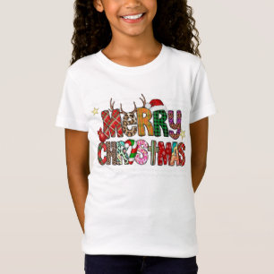 Merry Christmas T-shirt for Girls