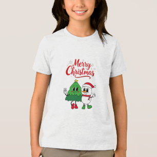Merry Christmas t-shirt for kids new year  Tri-Blend Shirt