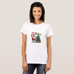 Merry Christmas T-Shirt | Santa & Tree Design<br><div class="desc">Celebrate the holidays in style with this fun and festive Merry Christmas T-Shirt! Featuring a joyful Santa Claus and a beautifully decorated Christmas tree, this holiday shirt is perfect for kids, adults, and anyone who loves Christmas magic. Ideal for holiday parties, Christmas morning photos, or as a thoughtful gift for...</div>