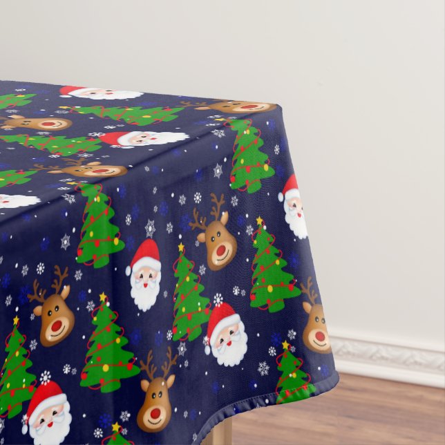 Merry Christmas Tablecloth, 52"x70" Tablecloth (In Situ)