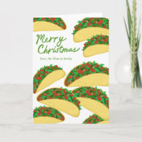 MERRY CHRISTMAS Taco Avalanche Delicious Custom