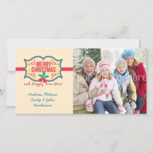 Merry Christmas Tag, Photo Card