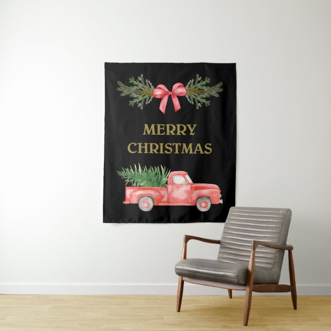 MERRY CHRISTMAS TAPESTRY (In Situ)