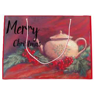 Merry Christmas Tea Large Gift Bag